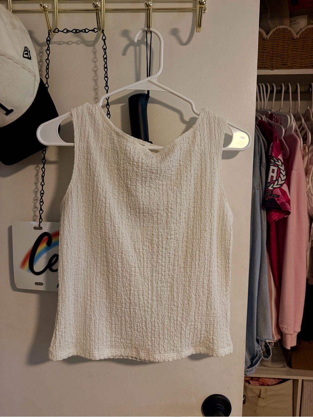 A New Day Women’s Boat Neck Textured Tank Top
